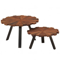 Tables basses 2 pcs bois...
