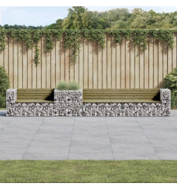 Banc de jardin avec panier...