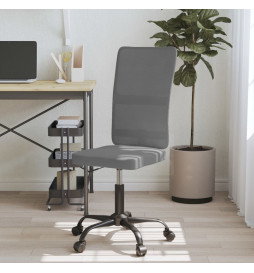 Chaise de bureau gris tissu...