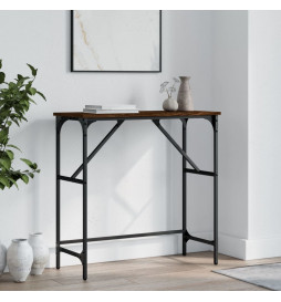 Table console chêne marron...