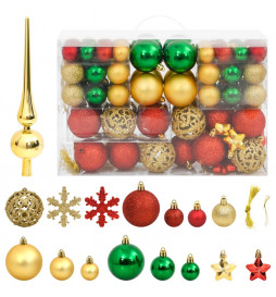 Ensemble de boules de Noël...