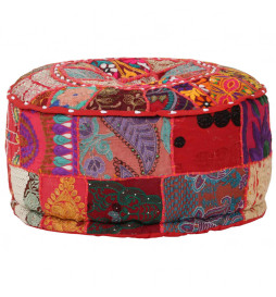 Pouf rond en coton fait à...