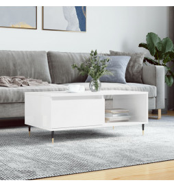 Table basse Blanc brillant...