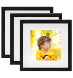 Cadres photo 3D 3 pcs Noir...