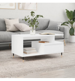 Table basse Blanc 90x49x45...