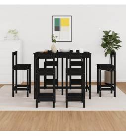 Ensemble de bar 7 pcs Noir...