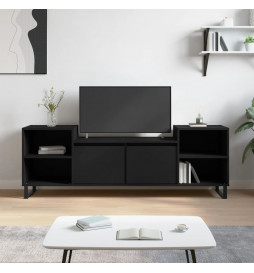 Meuble TV Noir 160x35x55 cm...