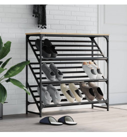 Étagère à chaussures chêne...