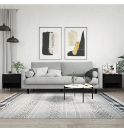 Tables basses 2 pcs noir...