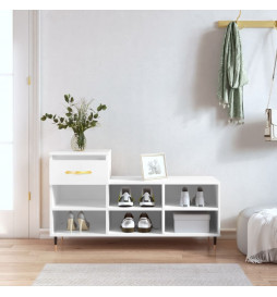 Armoire à chaussures Blanc...