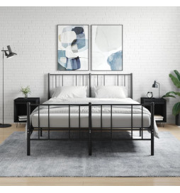 Tables de chevet 2 pcs noir...
