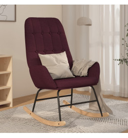 Chaise à bascule Violet Tissu