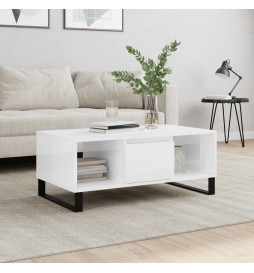 Table basse Blanc brillant...