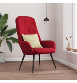Chaise de relaxation Rouge...