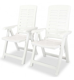 2 pcs Chaises inclinables...