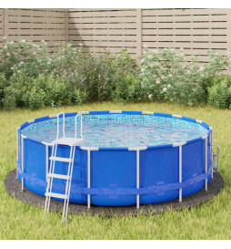 Bâche de piscine gris clair...