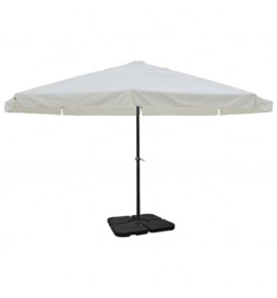 Parasol blanc en aluminium...