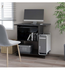 Bureau d'ordinateur Noir...