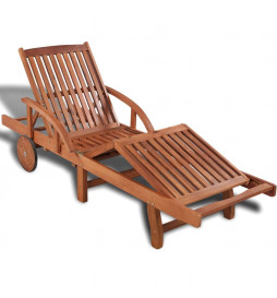 Chaise longue Bois d'acacia...