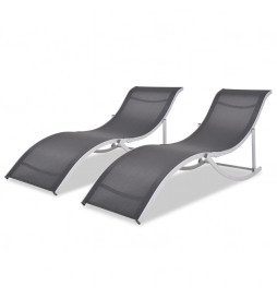Chaises longues pliantes 2...