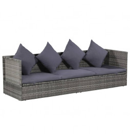 Lit de jardin Gris 200x60...