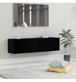 Meuble TV Noir 120x30x30 cm...