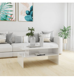 Table basse Blanc brillant...