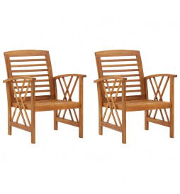 Chaises de jardin 2 pcs...