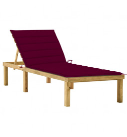 Chaise longue avec coussin...