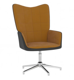 Chaise de relaxation Marron...