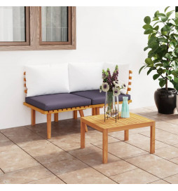 Salon de jardin 2 pcs avec...