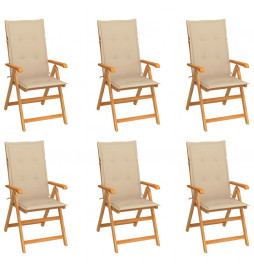 Chaises de jardin 6 pcs...