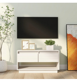 Meuble TV Blanc 74x34x40 cm...