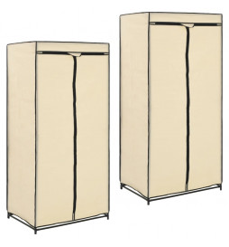 2 pcs Garde-robes Crème...