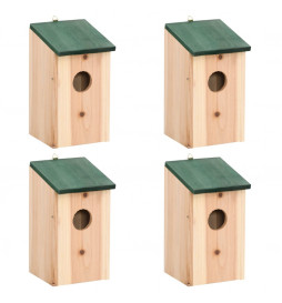 4 pcs Nichoirs Bois...