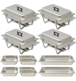 Ensemble de chauffe-plats 4...