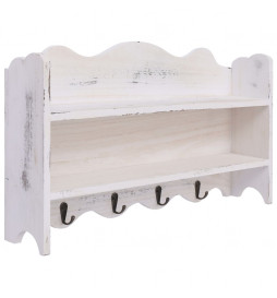 Porte-manteau mural Blanc...