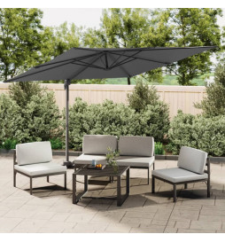 Parasol déporté avec mât en...