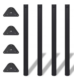 4 pieds de table réglables...