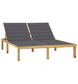Chaise longue double avec...