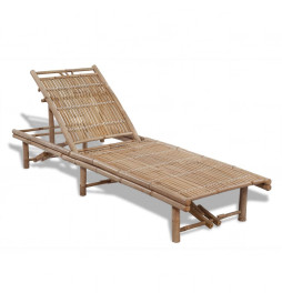 Chaise longue Bambou