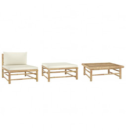 Salon de jardin 3 pcs avec...
