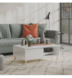 Table basse Blanc brillant...