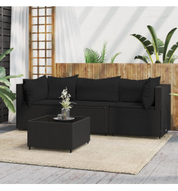 Salon de jardin 4 pcs avec...