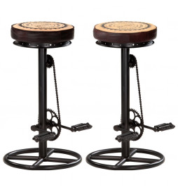 Tabourets de bar avec motif...