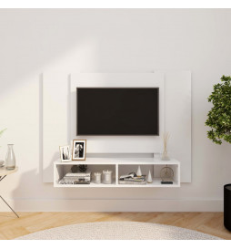 Meuble TV mural Blanc...