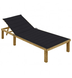 Chaise longue avec coussin...