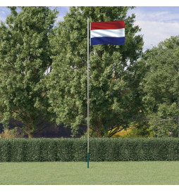 Drapeau des Pays-Bas et mât...