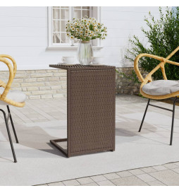 Table en forme de C marron...