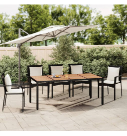 Table de jardin plateau en...